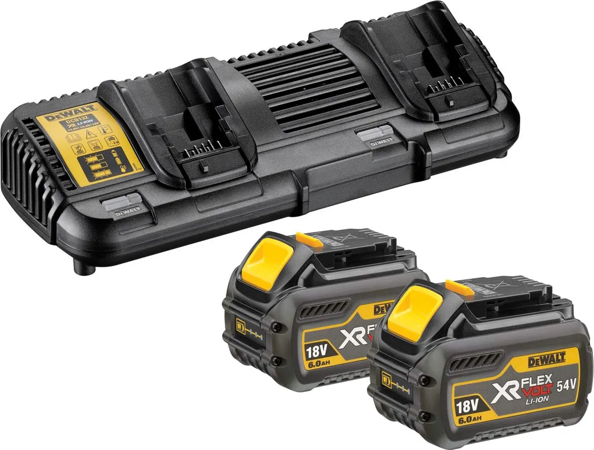 DeWalt DCB132T2 Starterset 2x DCB546 54V 6.0Ah Accu + Dubbellader