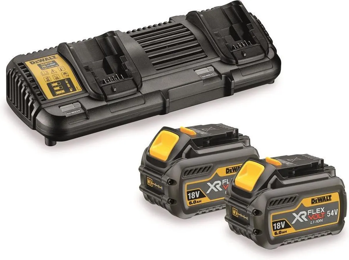 DeWalt DCB132T2 Starterset 2x DCB546 54V 6.0Ah Accu + Dubbellader