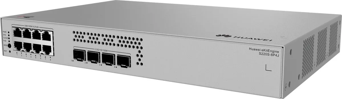 HUAWEI eKit S220S - Netwerk Switch - Managed - 1 Gbps - 8 poorten