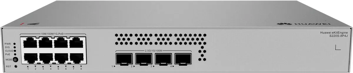 HUAWEI eKit S220S - Netwerk Switch - Managed - 1 Gbps - 8 poorten