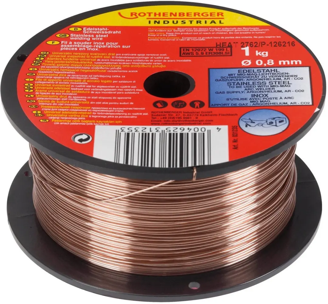 Rothenberger ROT031235 Roestvast Stalen Lasdraad 0,8mm - 1kg