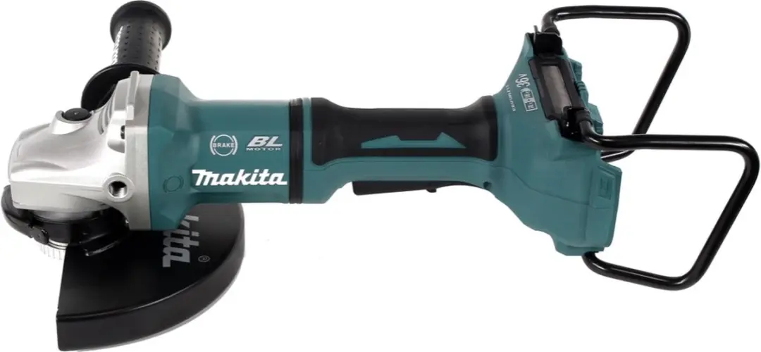 Makita DGA900M4KX2 Haakse Slijper 36V - 230mm Borstelloos - 4x 4,0Ah Accu