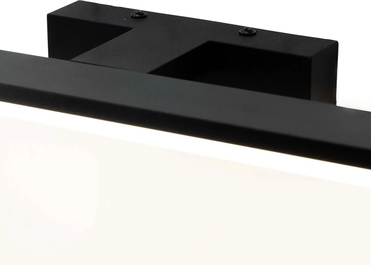 EGLO Galenzana-E Spiegellamp - Badkamer - LED - 40 cm - Zwart/Wit