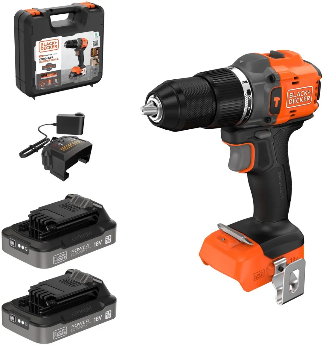 BLACK+DECKER BLD783E2K-QW Schroefklopboormachine