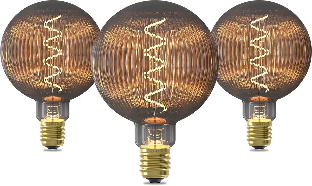 Calex Pulse Nantes G125 Smokey E27 LED