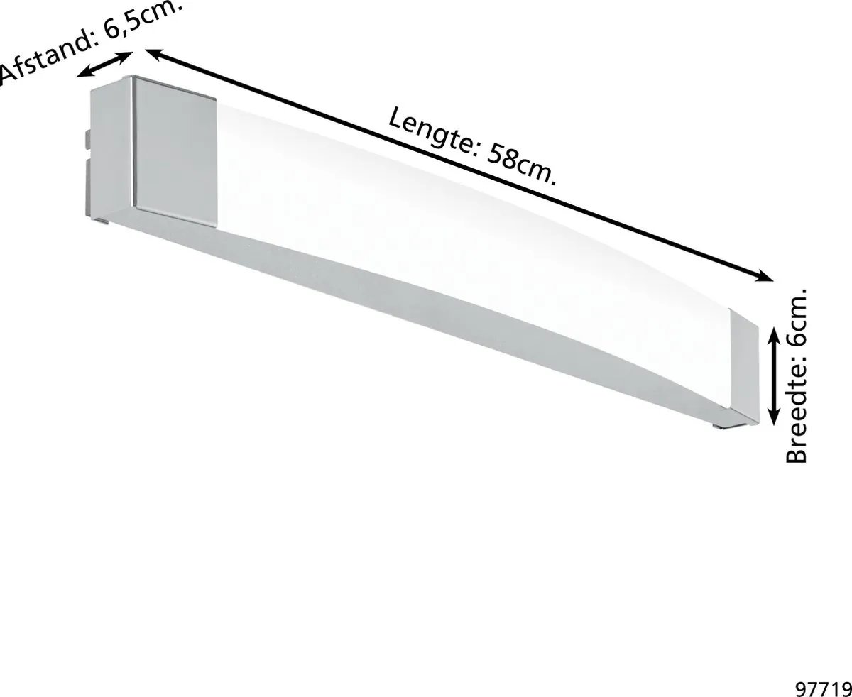 Eglo 97719 Wandverlichting - 16W Wit 4000K Chroom