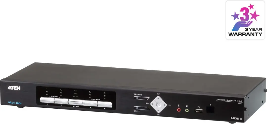 Aten CM1284-AT-G KVMP Switch 4x HDMI - 2x USB 2.0