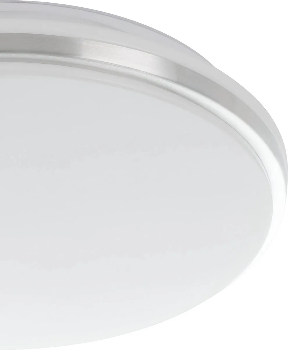 Eglo Pinetto Plafondlamp LED - 34cm - Zwart/Wit