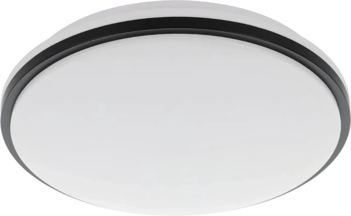 Eglo Pinetto Plafondlamp LED - 34cm - Zwart/Wit - afbeelding 6 van 6