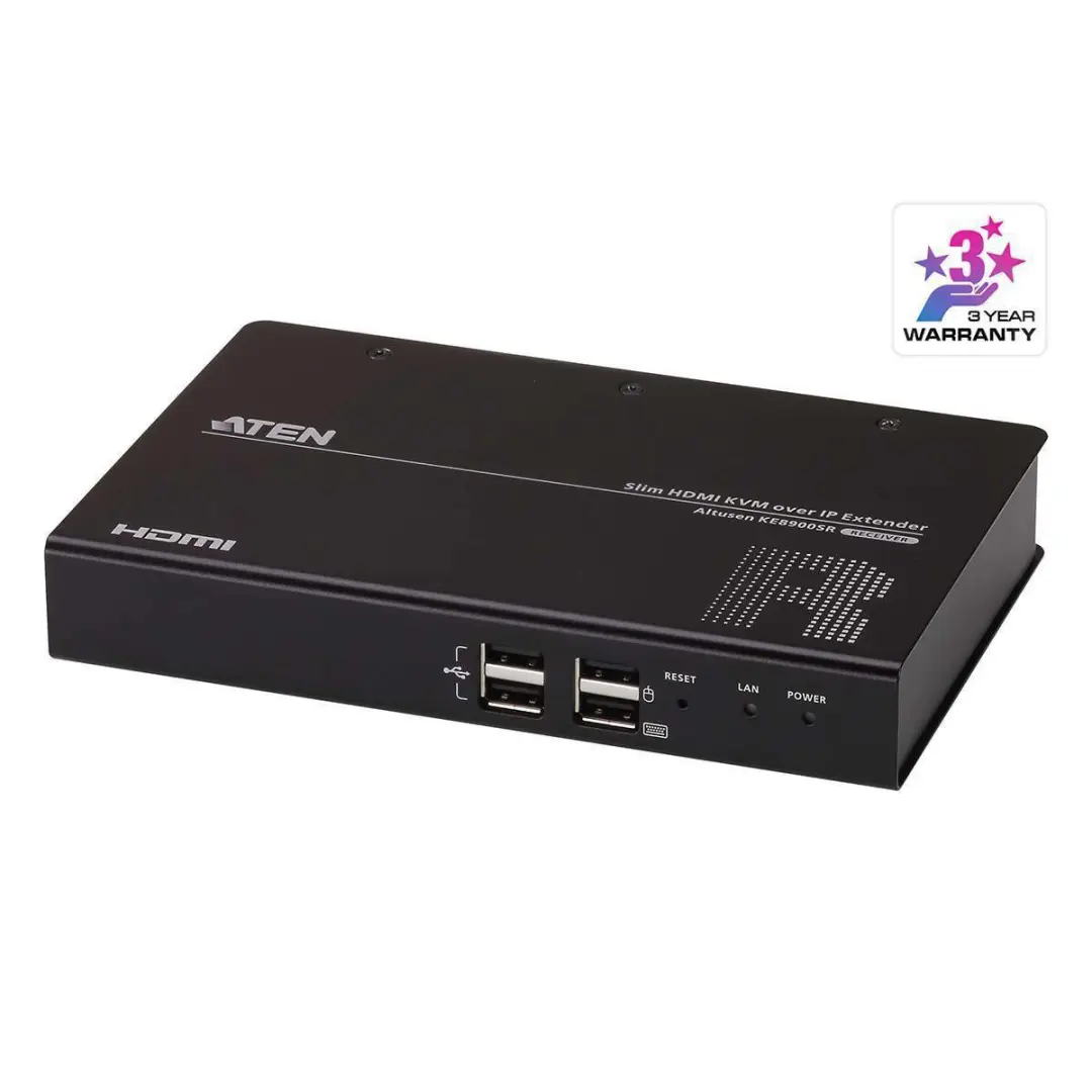 Aten Slim HDMI Single Display KVM over IP Receiver - afbeelding 4 van 5