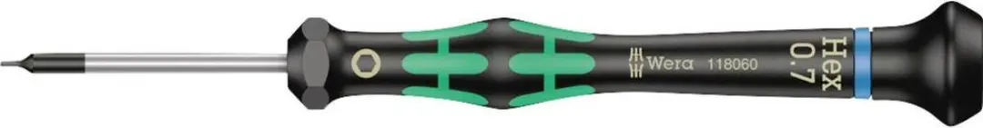 Wera 05118060001 Elektroniker-Sechskantschraubendreher Hex-Plus 0,7x40mm