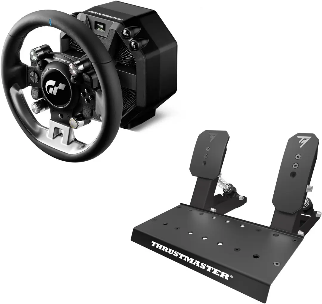 Thrustmaster T598 Servo Base + GT Wheel Add-On + Raceline Pedals LTE