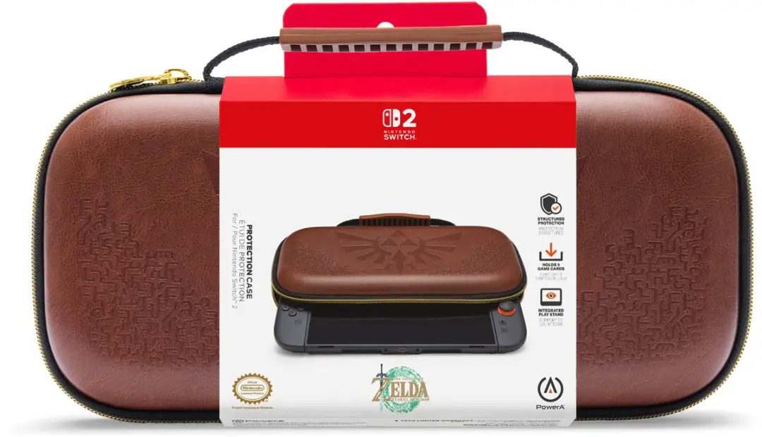 POWERA Beschermhoes Nintendo Switch 2 Zelda Hyrule Crest - Bruin