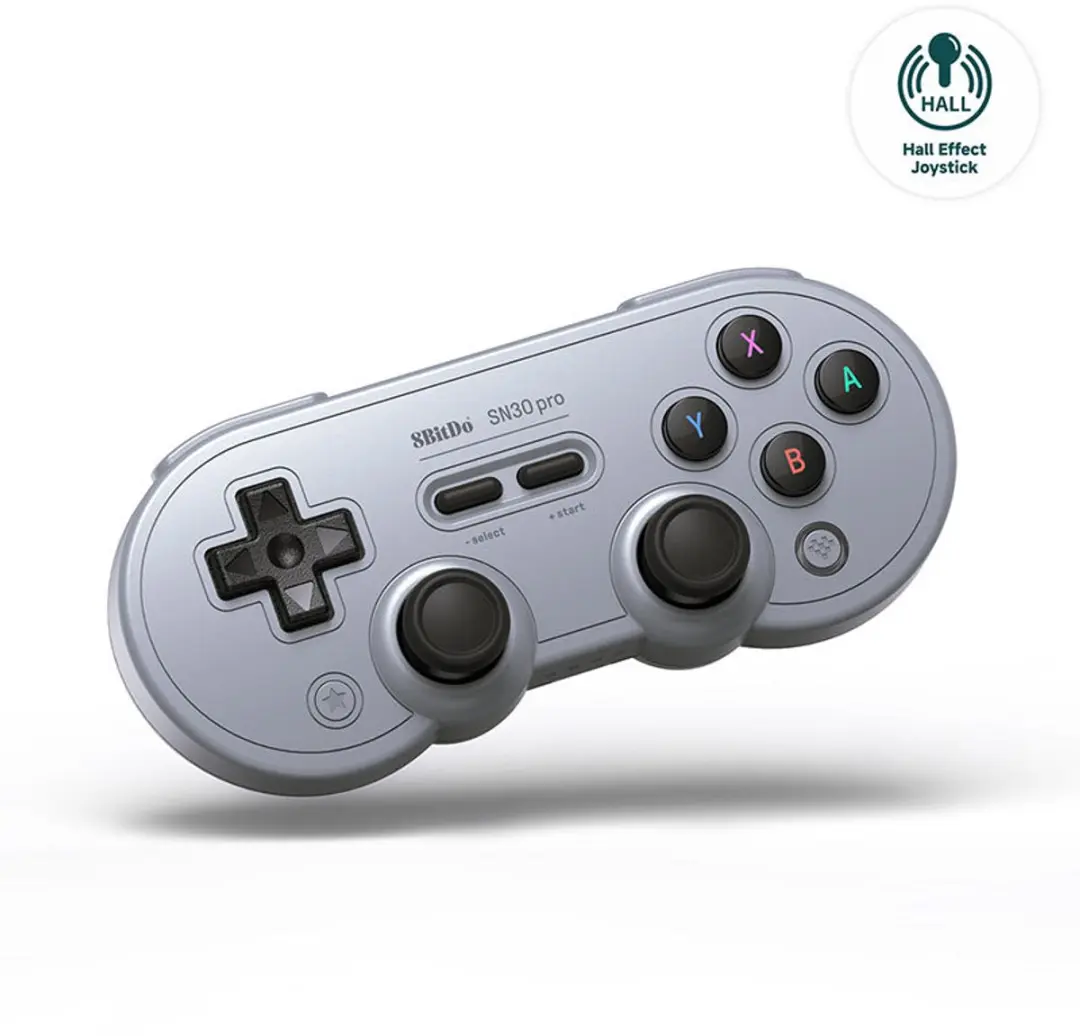 8BitDo SN30 Pro Gamepad RET00413 - Grijs