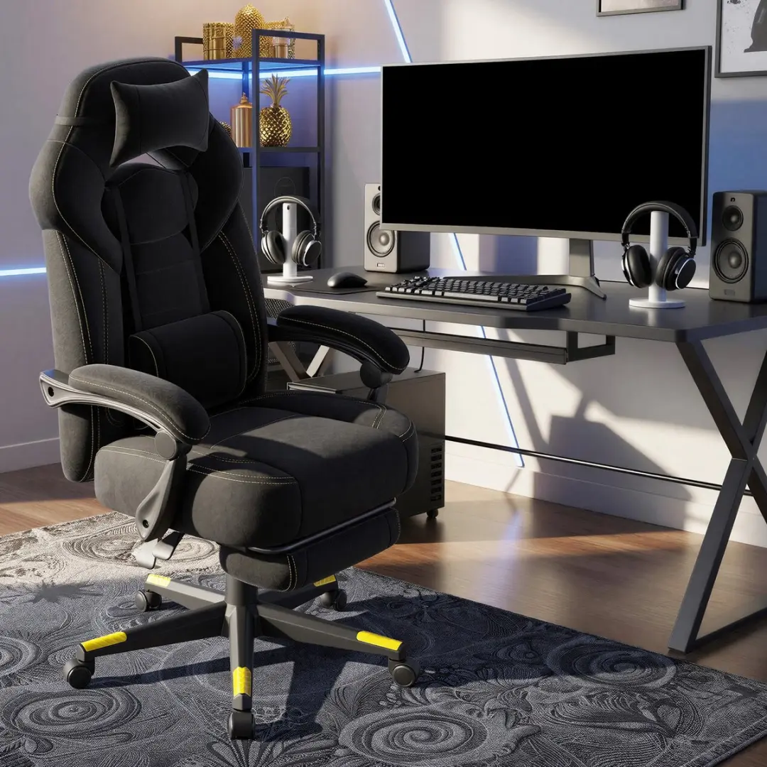 Songmics OBG077B08 Gaming Stoel - 150 kg - Zwart