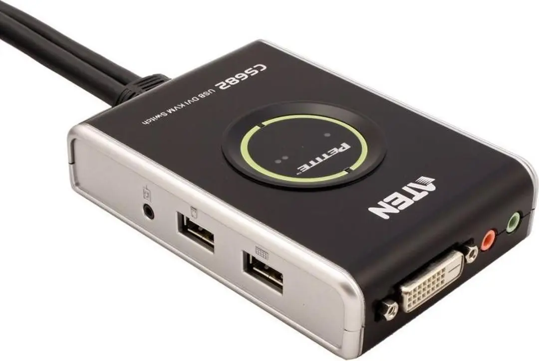 Aten CS682 DVI-D KVM Switch 2 naar 1 - USB Audio