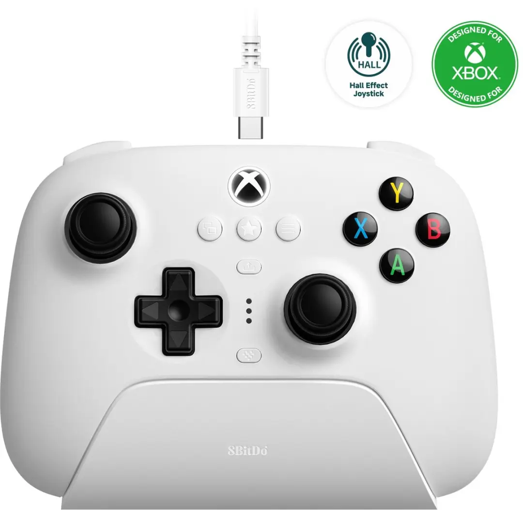 8Bitdo Ultimate 3-Mode Gamepad - 1000mAh - Wit