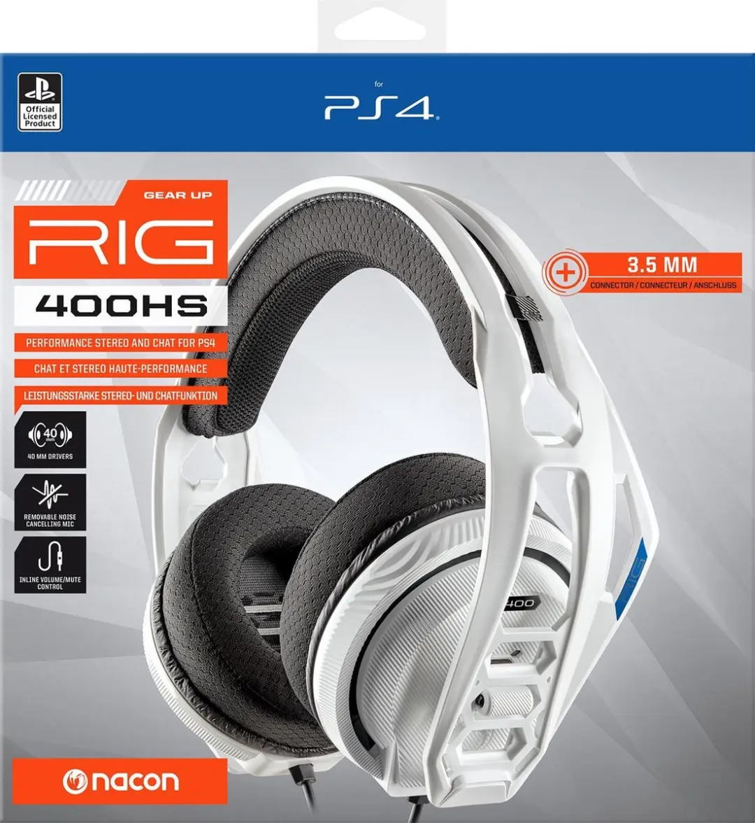 Nacon RIG 400HSW Gaming Headset - PS4/PS5 Wit