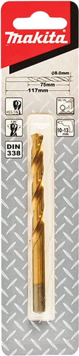 Makita Metaalboor D-45412 11.5mm HSS-TiN