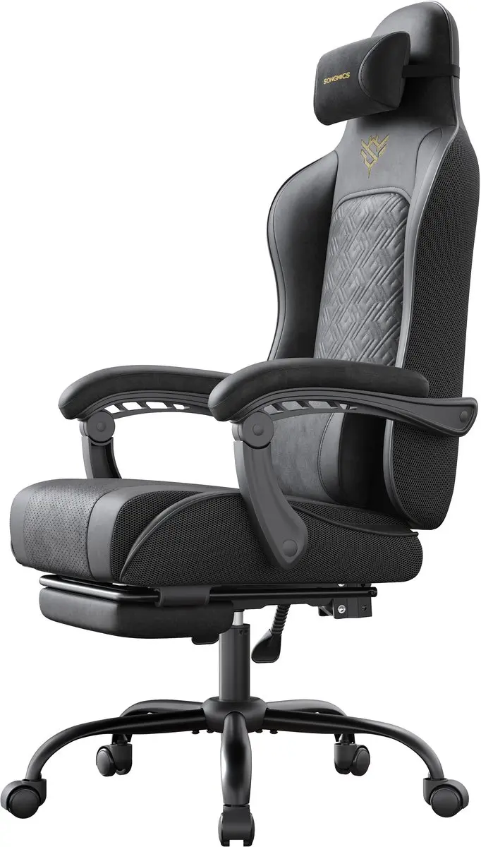 Songmics OBG079B01 Gaming Stoel - Ergonomisch - Zwart