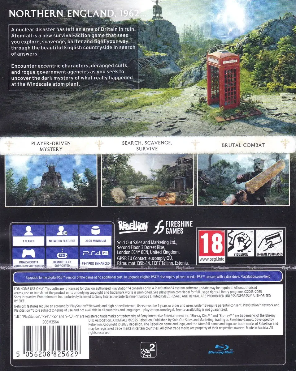 Capcom Atomfall PS4