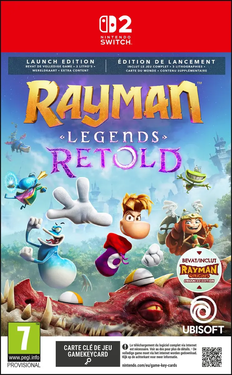 Ubisoft Rayman Legends Retold Launch Edition - Nintendo Switch 2 - 4 Spelers
