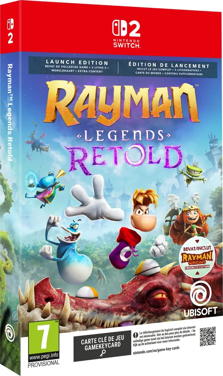 Ubisoft Rayman Legends Retold Launch Edition