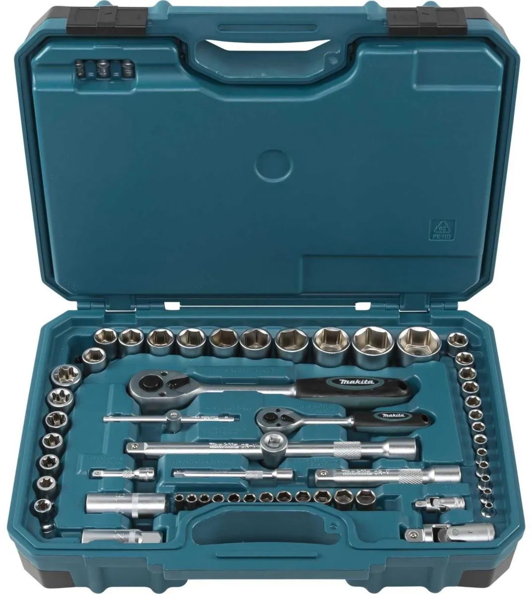 Makita E-10883 Handgereedschapset 221-delig - Blauw