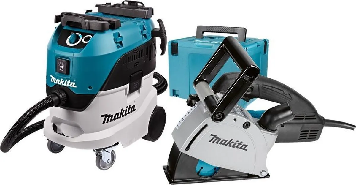 Makita DK0093J Combiset Stofzuiger & Muurfrees