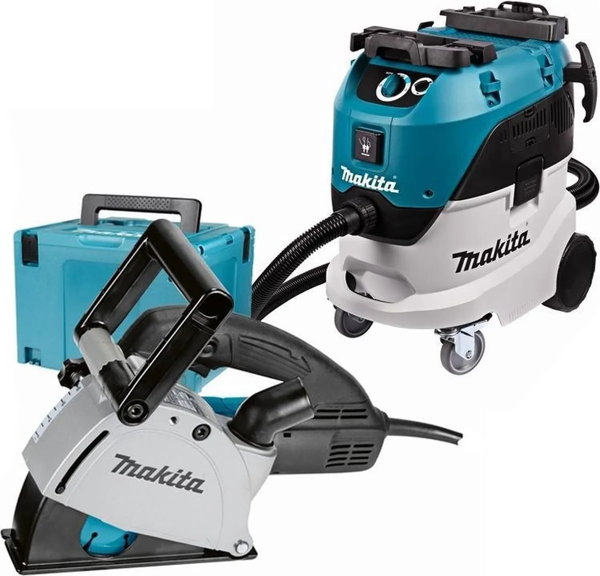 Makita DK0093J Combiset Stofzuiger & Muurfrees