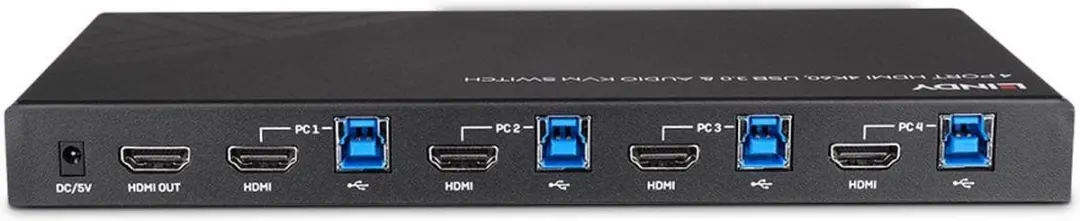 Lindy 39313 KVM-switch - Zwart