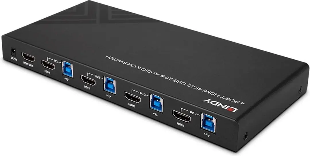 Lindy 39313 KVM-switch - Zwart