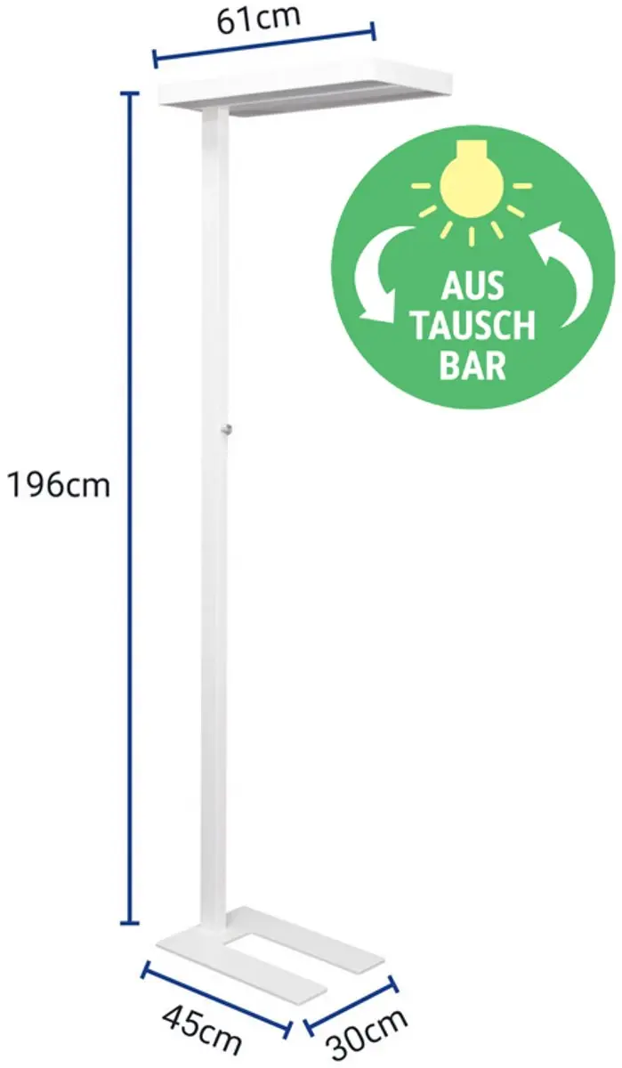MAULjura LED Vloerlamp 7x16W - 4000K - Wit - afbeelding 6 van 6