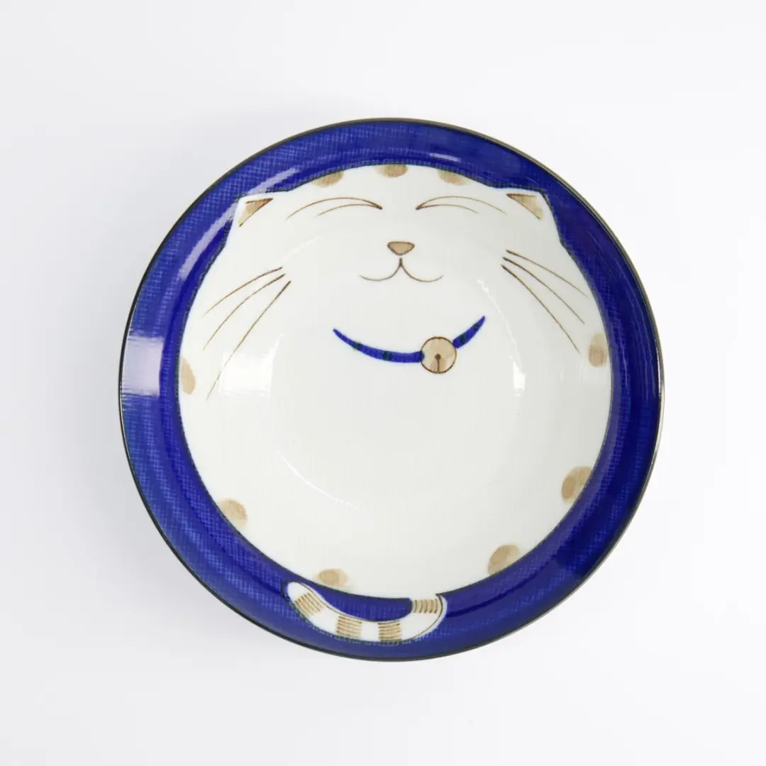 Tokyo Design Studio Kawaii Cat Neko Kom - Blauw 450ml
