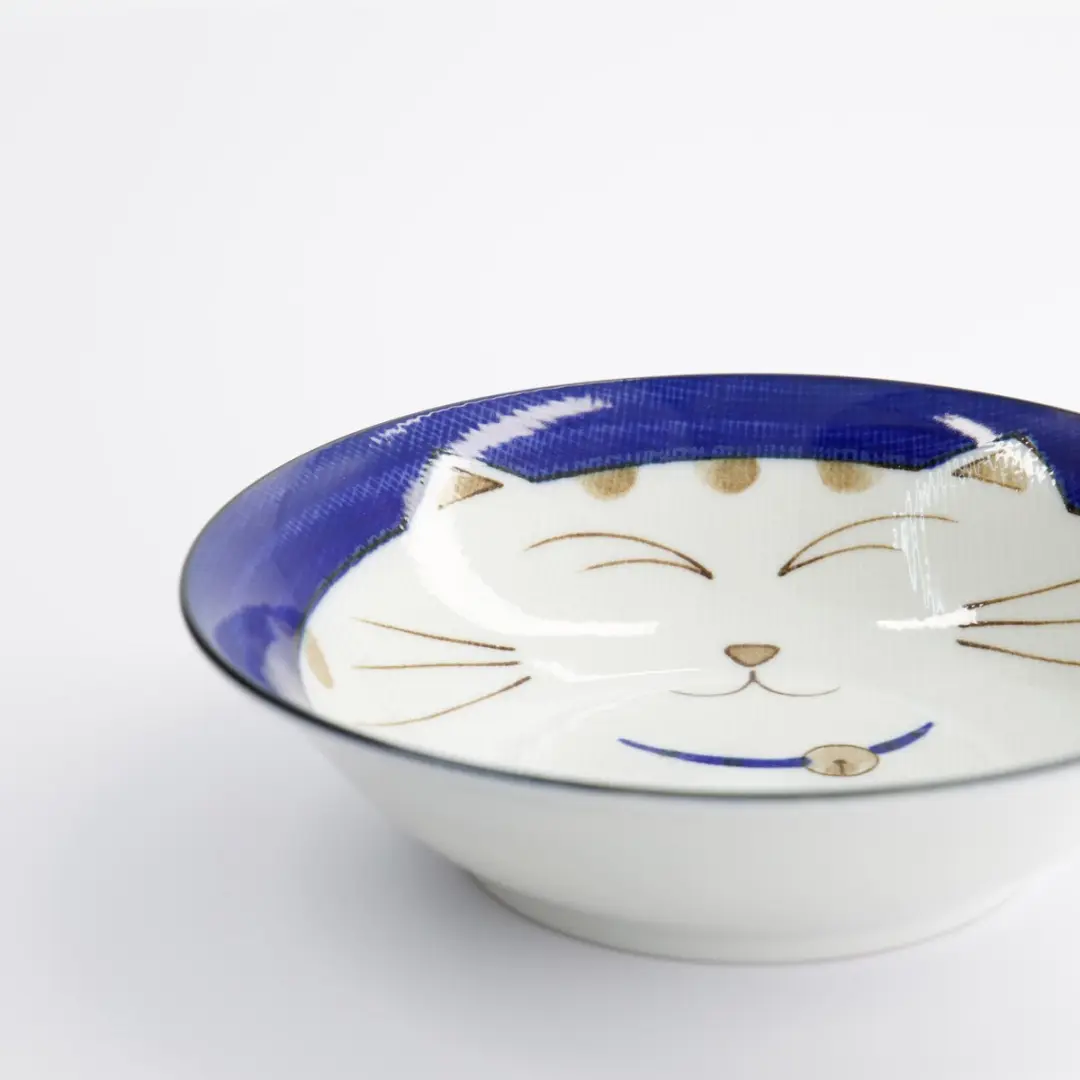 Tokyo Design Studio Kawaii Cat Neko Kom - Blauw 450ml