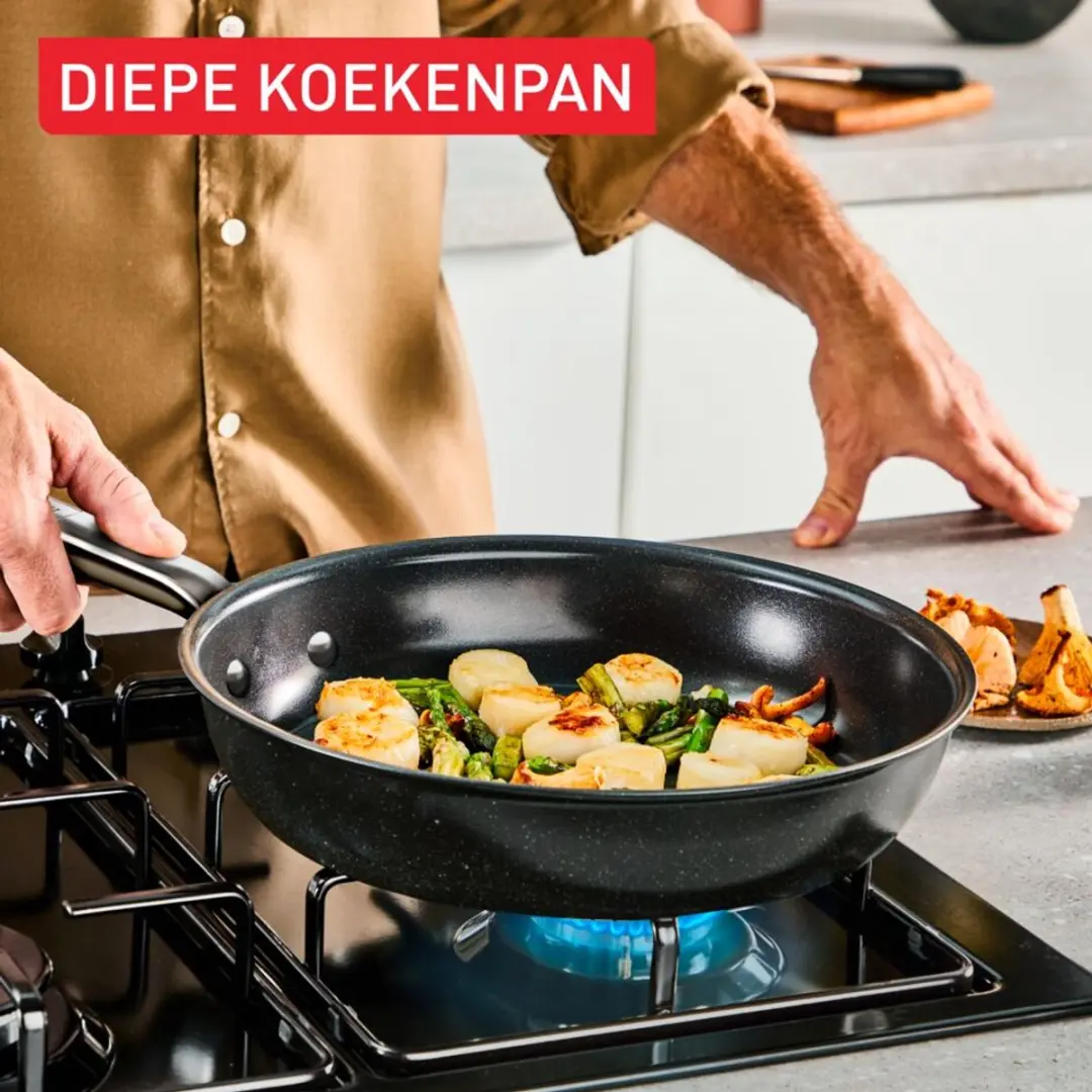 Tefal Experience Ceram G2229043 Pannenset - 2 Stuks - Grijs