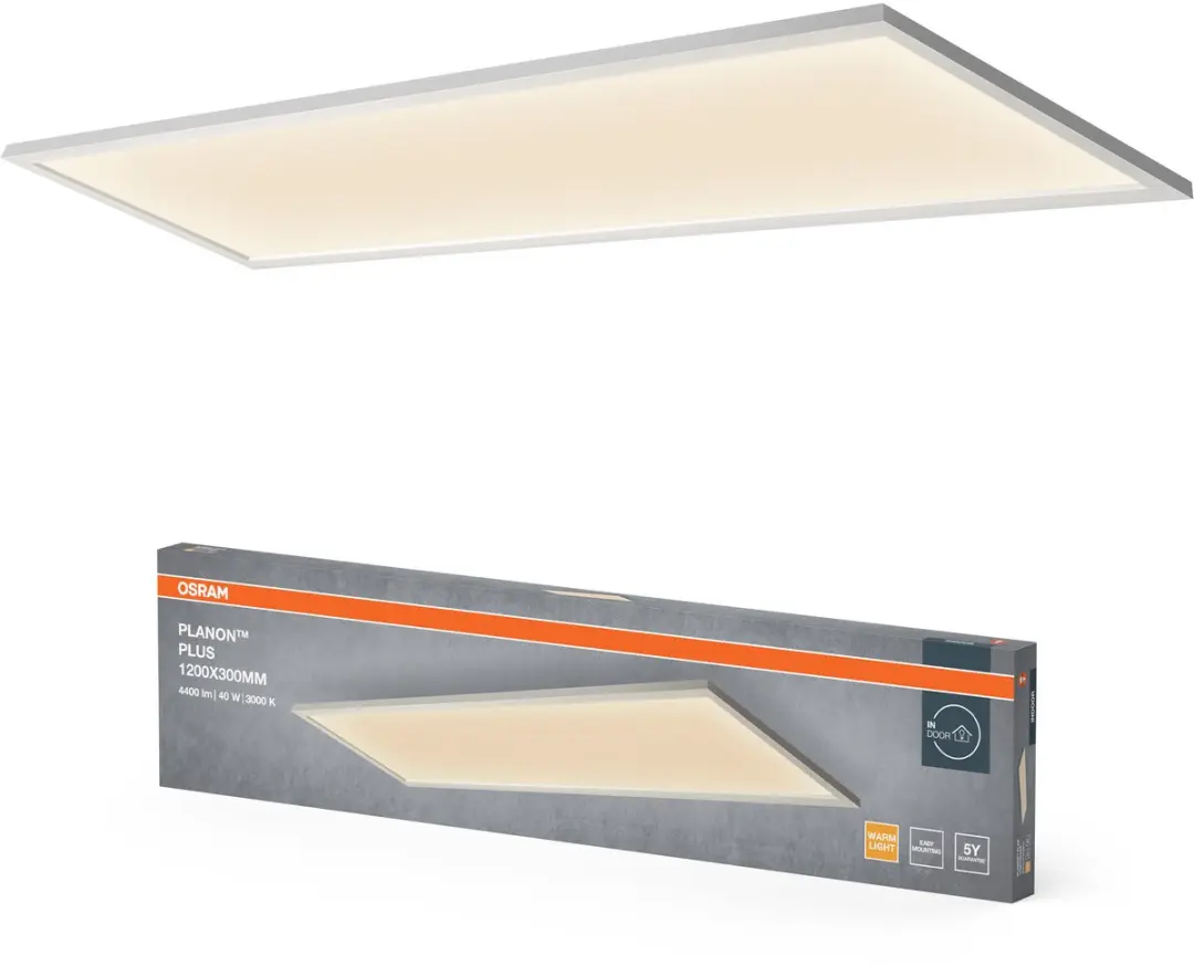 Osram Planon Plus Plafondlamp 40W - 1200x300mm - Warm wit 3000K