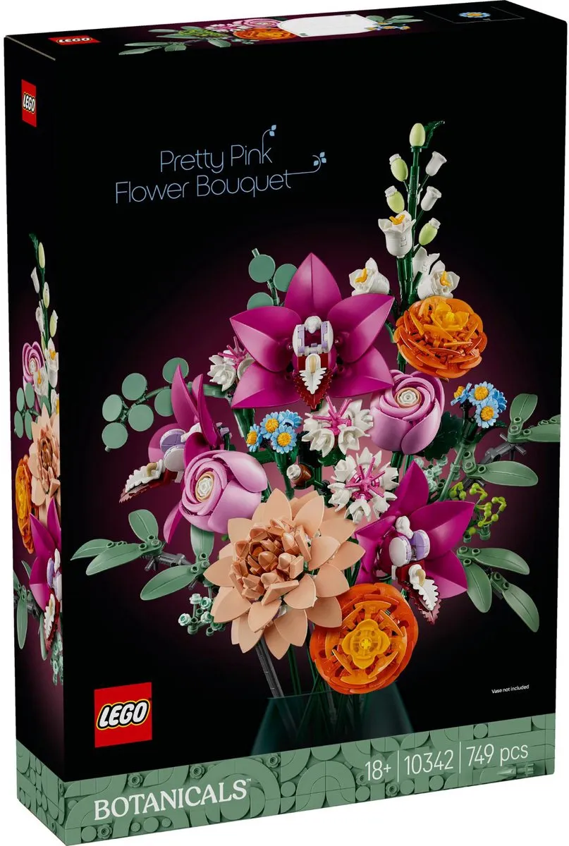 LEGO Botanicals Roze Boeket 10342 - 749 Stukken