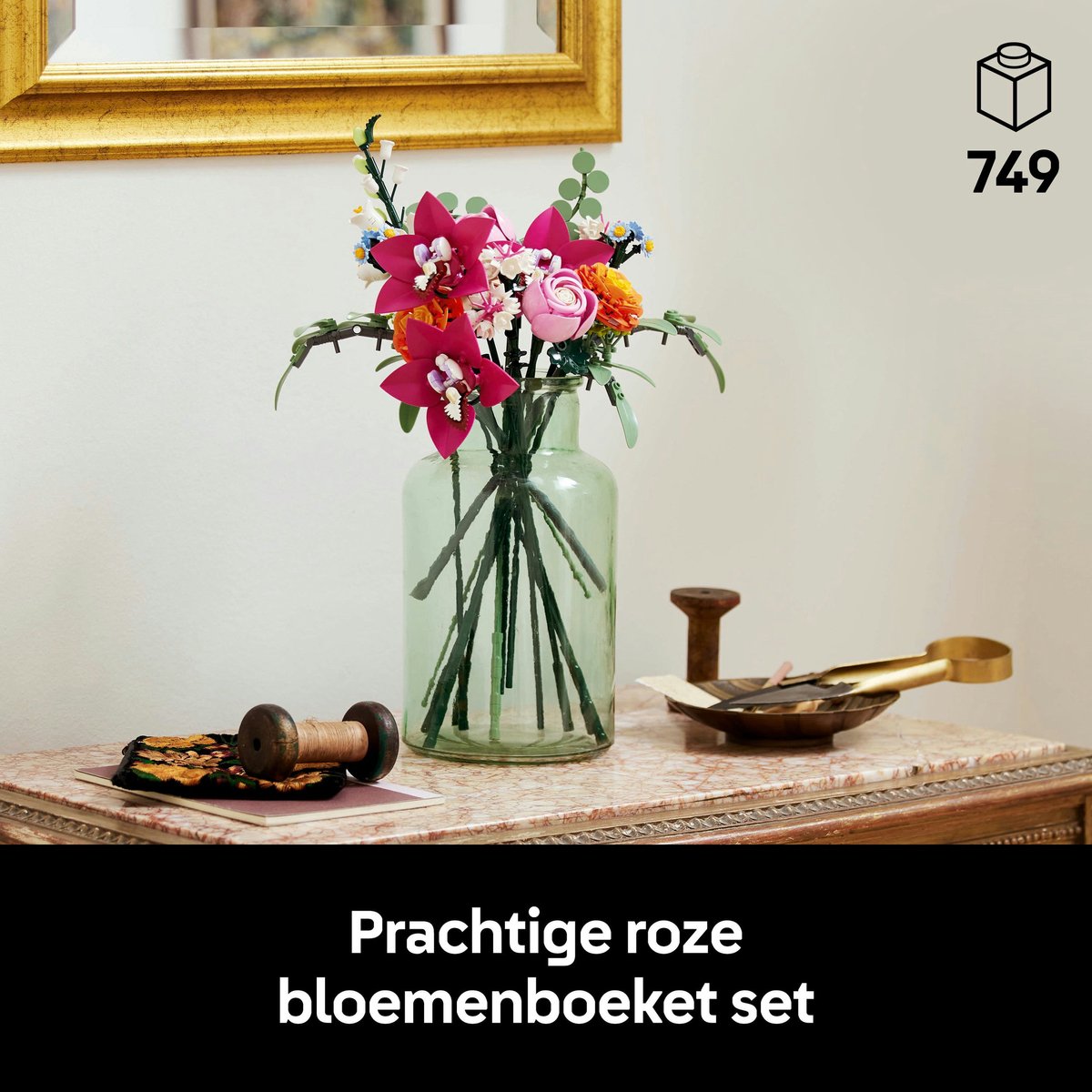 LEGO Botanicals Roze boeket - Bloemen Decoratie - 10342
