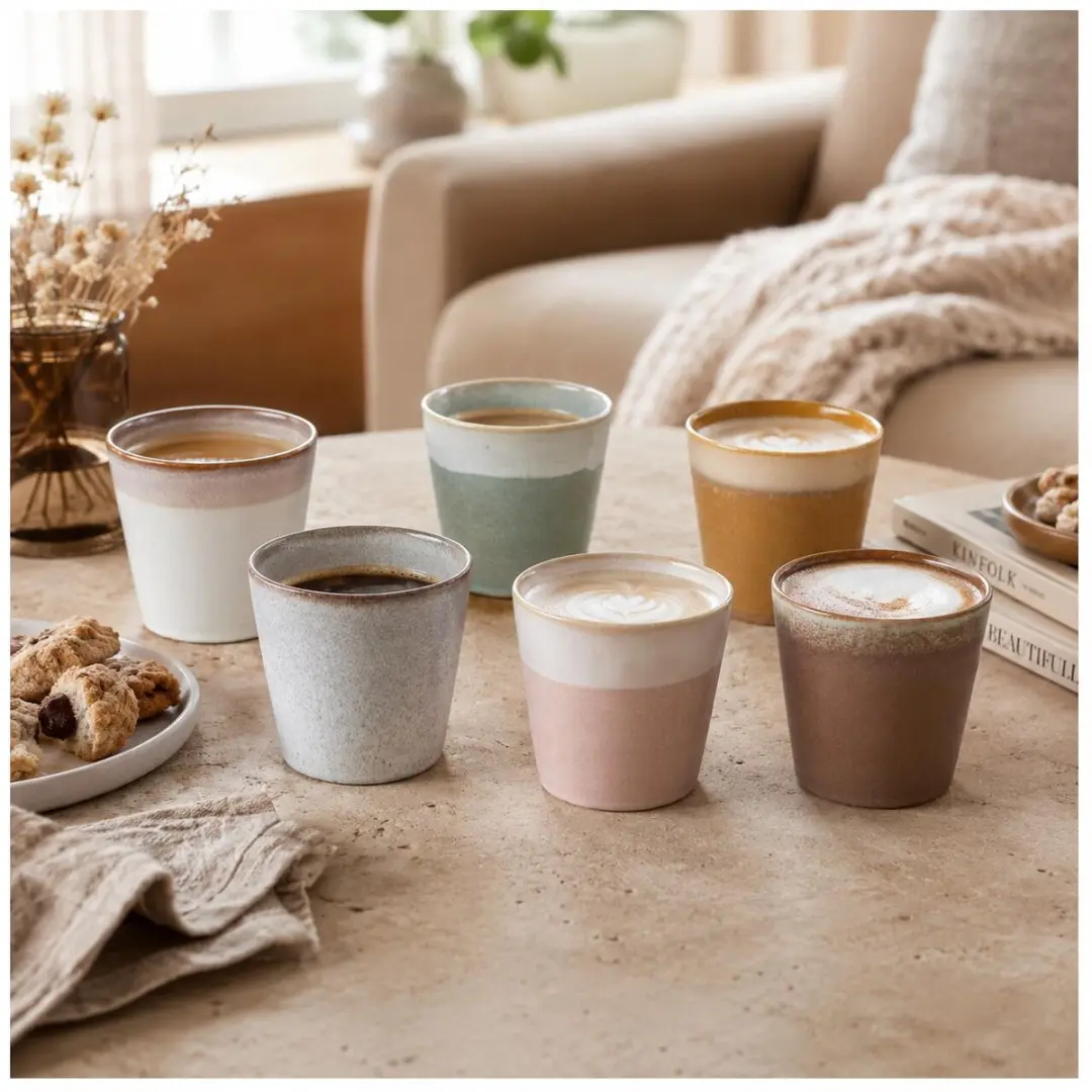 Excellent Houseware Clay Mokken - 225ml - 6 Stuks