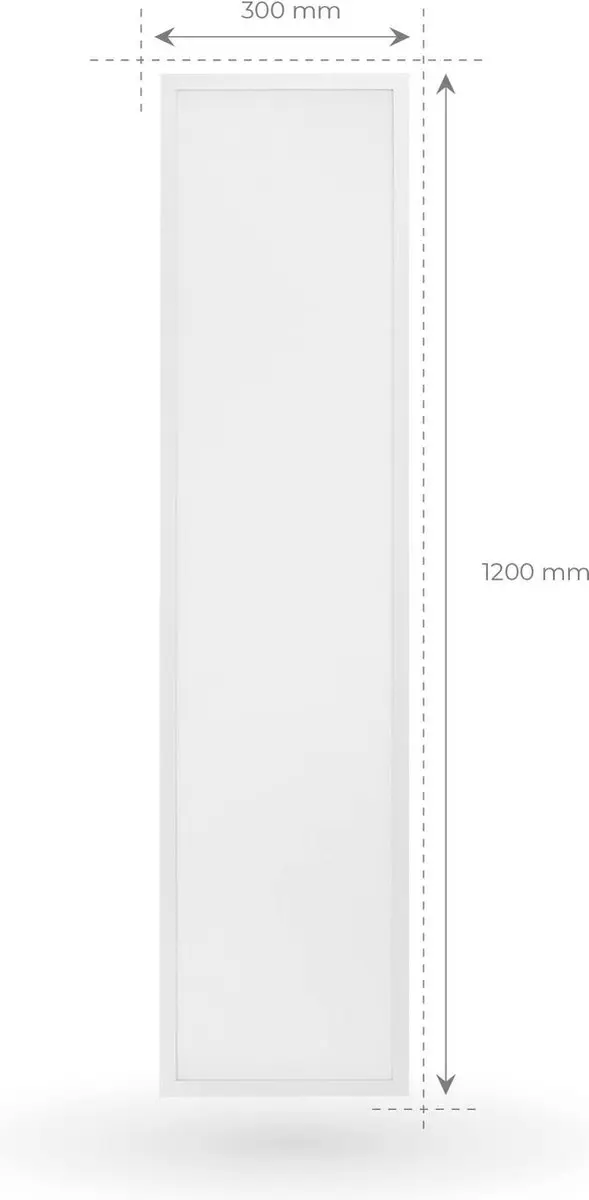 LEDVION 6X LED Panel 120x30 24W 4000K - 6 Stuks - afbeelding 4 van 6