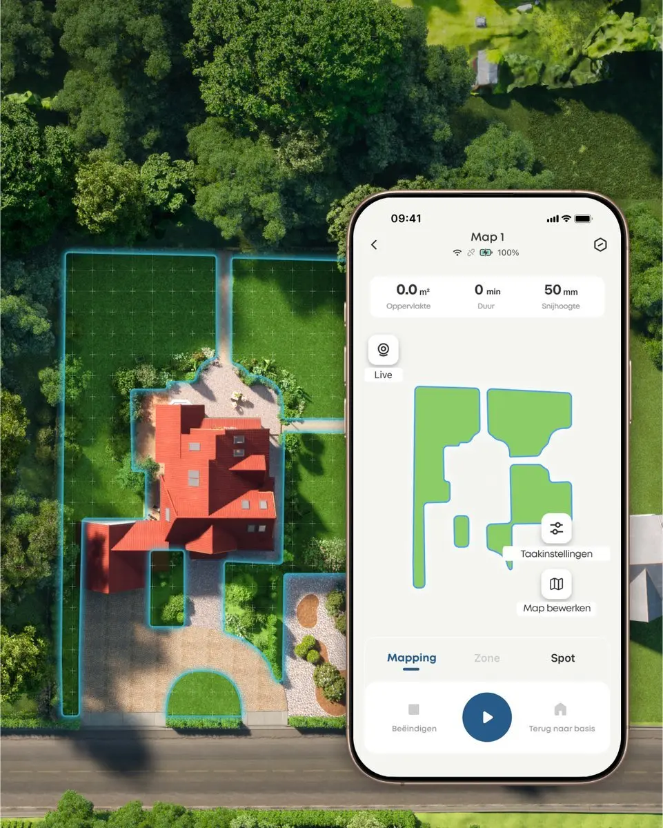 Eufy Robotgrasmaaier E15 Ride-On Edge - 800 m² - App-besturing