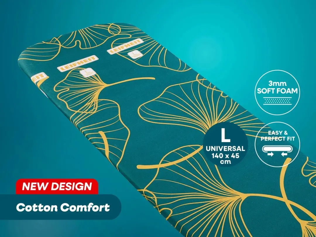Leifheit Cotton Comfort Strijkplankovertrek 76186 - Groen/Geel - afbeelding 6 van 6