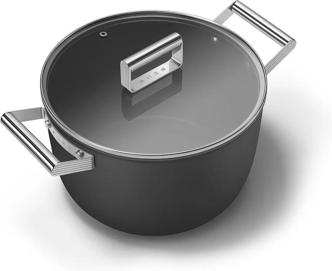 Smeg Kookpan 7.7L - ø26cm - Zwart Mat