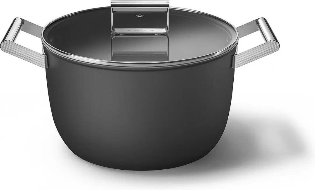 Smeg Kookpan 7.7L - ø26cm - Zwart Mat