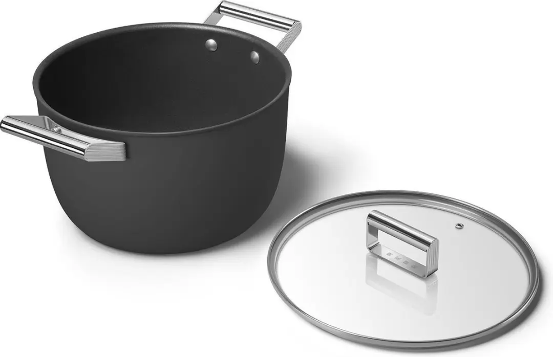 Smeg Kookpan 7.7L - ø26cm - Zwart Mat