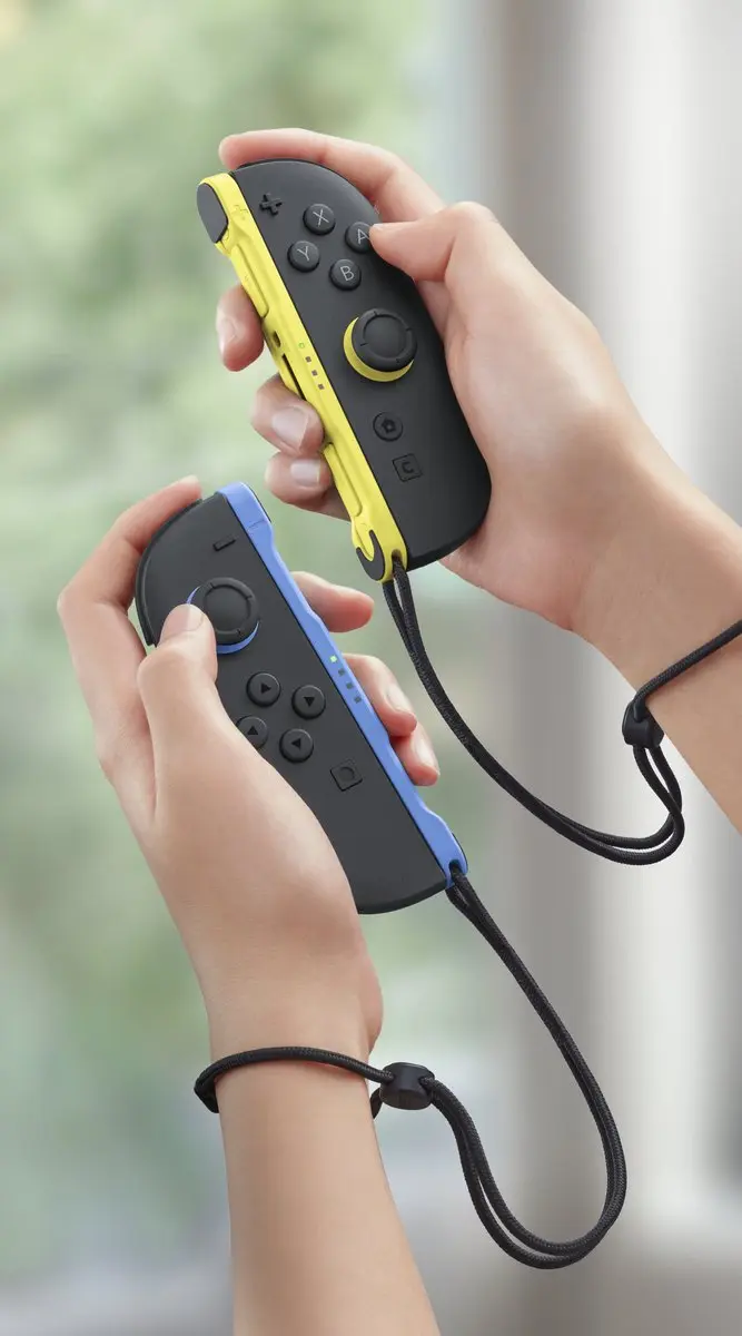 Nintendo Switch 2 Joy-Con Paar Blauw/Geel - 500mAh