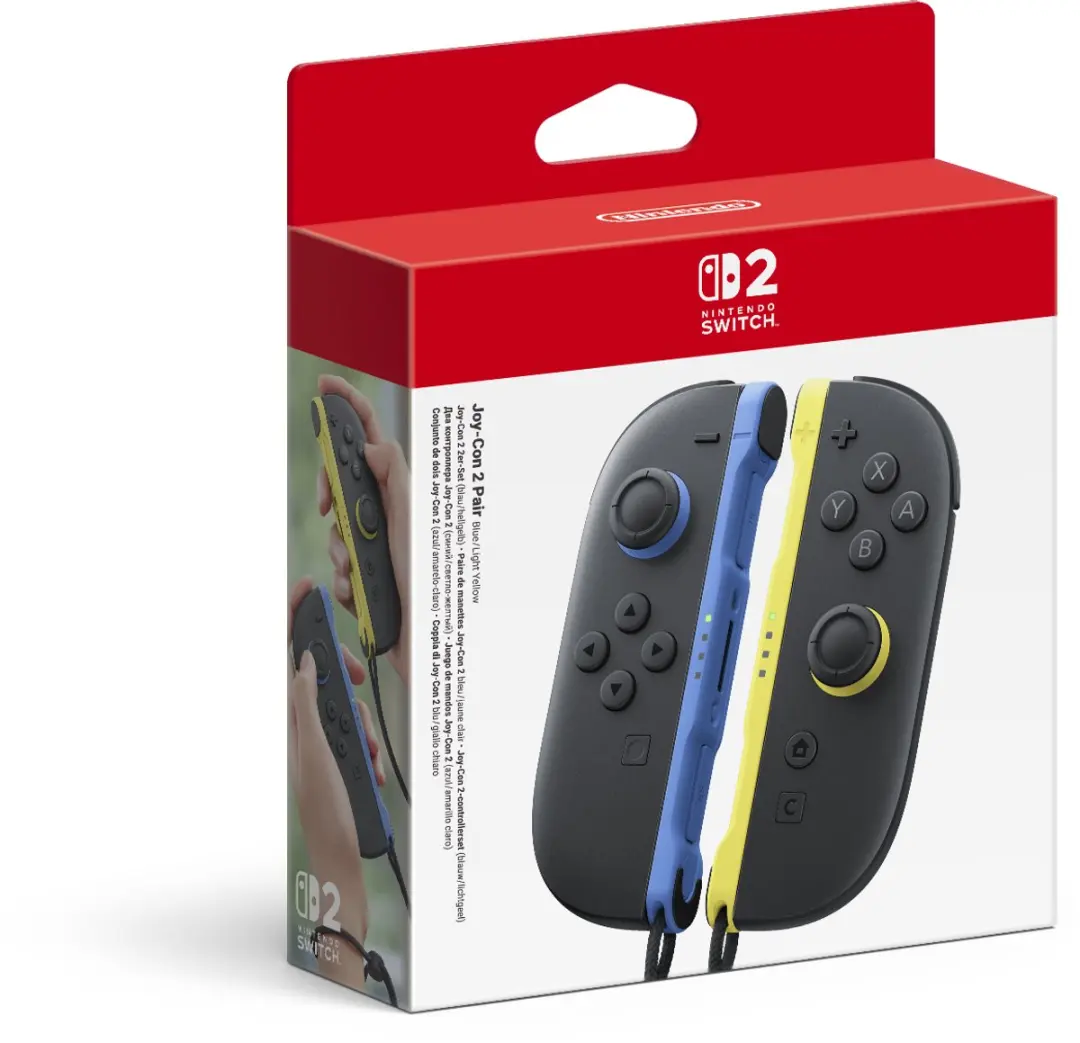 Nintendo Switch 2 Joy-Con Paar Blauw/Geel - 500mAh
