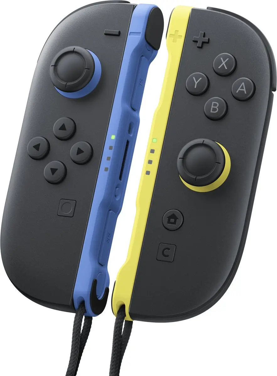 Nintendo Switch 2 Joy-Con Paar Blauw/Geel - 500mAh
