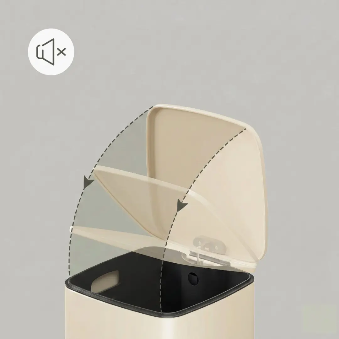 Songmics LTB592A02 Prullenbak 20L - Beige
